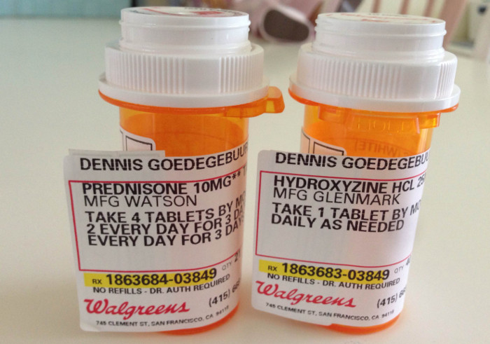 Prednisone to bring down Amoxicillin allergy